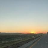 Road trip sunrise