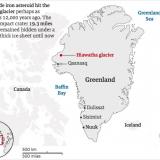 A mile-wide meteor hit Greenland and was hidden by an ice sheet