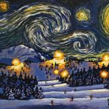 Starry Night over the Rocky Mountains