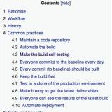 Best practices for software development (continuous integration)
