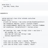 How Scala 3 (Dotty) enums expand (the under the covers source code)