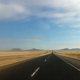 The road from Colorado to Santa Fe, New Mexico