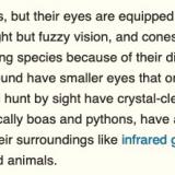 Can snakes see?
