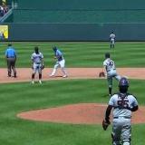 Trevor Bauer throws a baseball at least 340 feet