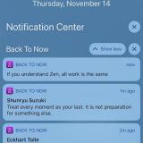 Notifications in Back To Now