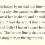 One should hear bells