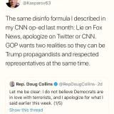 Politicians: Lie on one channel, apologize on another