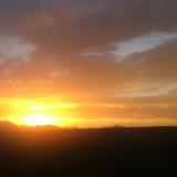 Huge Boulder, Colorado sunset, June 19, 2012