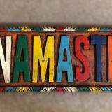A Namaste plaque