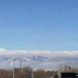 Longmont, Colorado, and the snowy Rocky Mountains