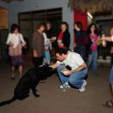 Me and a black dog in Mexico