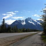 The bike path in Palmer, Alaska
