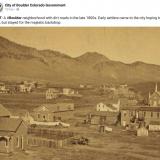 Boulder, Colorado in the 1800s - Very few trees