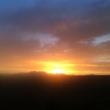 A Boulder, Colorado sunset (over the Rocky Mountains)