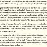 Jon Lester on tunneling pitches