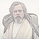 A Luke Skywalker sketch with Gimp