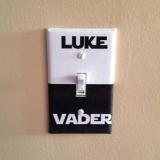 Luke/Vader light switch