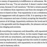 Equanimity vs indifference (Jack Kornfield)