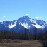 A snowy mountain peak, Palmer, Alaska