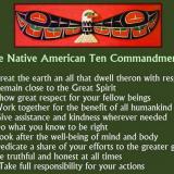 Native American Ten Commandments (Version 2)