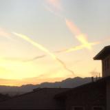 Pilots playing tic tac toe in the sky (Boulder, Colorado)