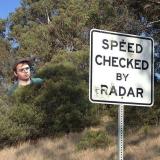 Speed checked by Radar