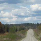 The road to Talkeetna, Alaska (oil painting from photo)