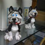 Husky bobblehead dolls, Seward, Alaska