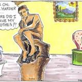 The Thinker, from a Sticks calendar