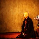 Thich Nhat Hanh fake oil painting with Gimp