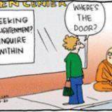 Seeking enlightenment? There is no door (cartoon)