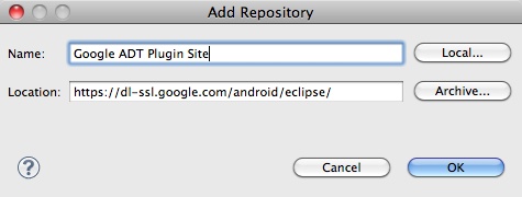 android adt eclipse plugin