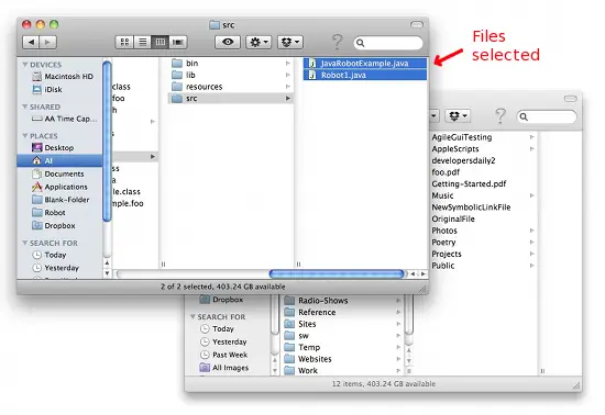 How to copy files on Mac OS X - drag and drop, part 1