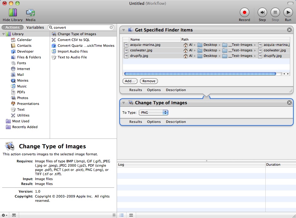 pdfpen automator action