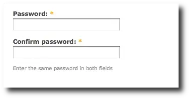 Drupal form password and password confirmation fields (password_confirm)