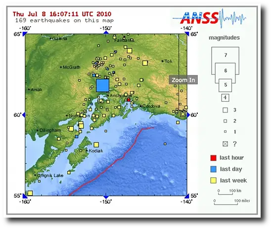 Earthquake in Alaska - July 7, 2010