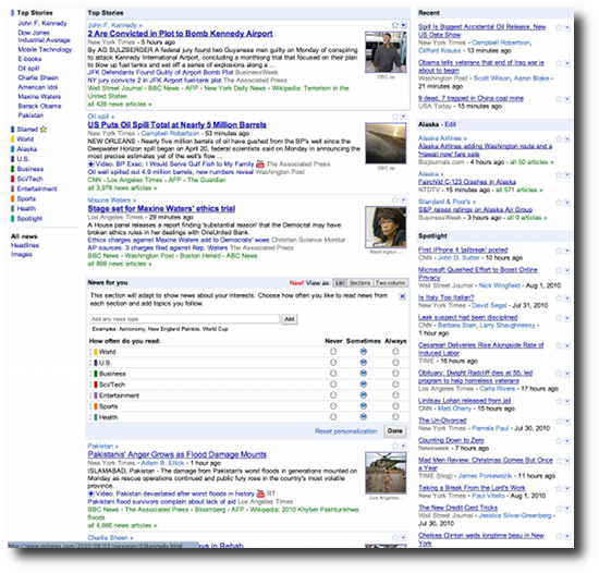 Google News - poor design