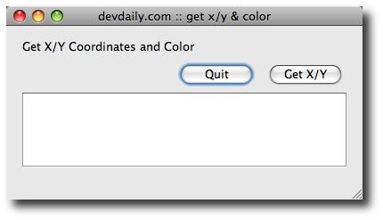 Mac OS X XY Locator - cursor position locator - view at startup