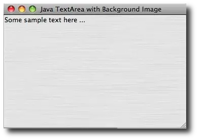 A Java text area with a background image (watermark image)