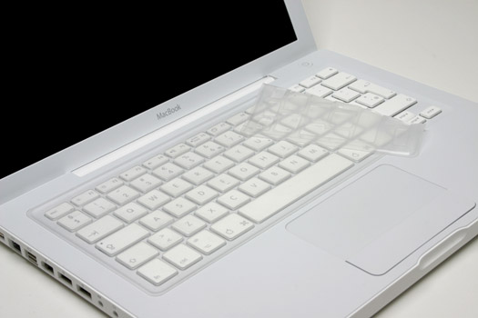 Transparent MacBook keyboard skin/cover