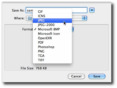 How To Save Picture As Jpeg On Mac