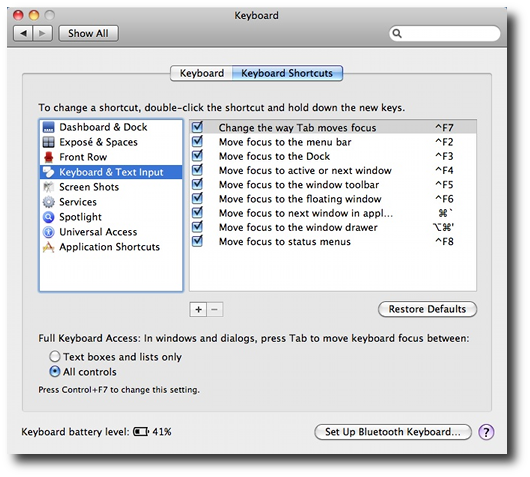 mac key shortcut top menu