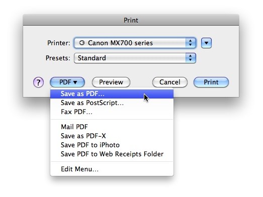 iTunes list album names - Print, Save as PDF