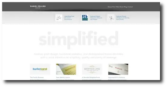 Simplified - Clean, minimalist website design
