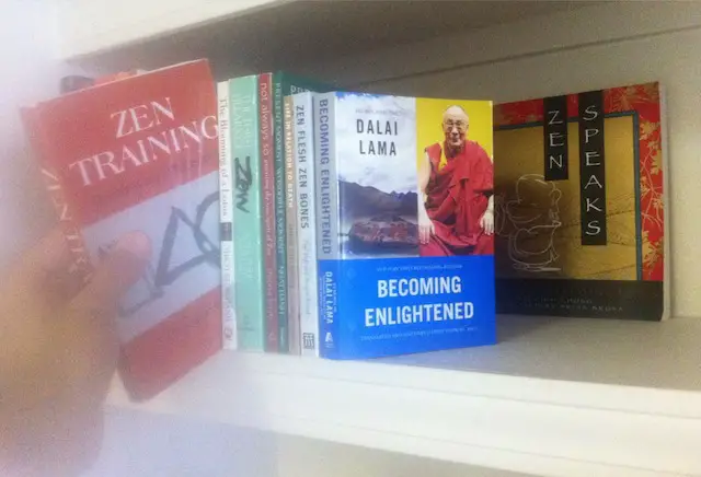 Original Zen Foundation bookshelf photo